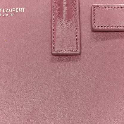 Saint Laurent Calfskin Nano Sac De Jour Rose Dark 20 of 29