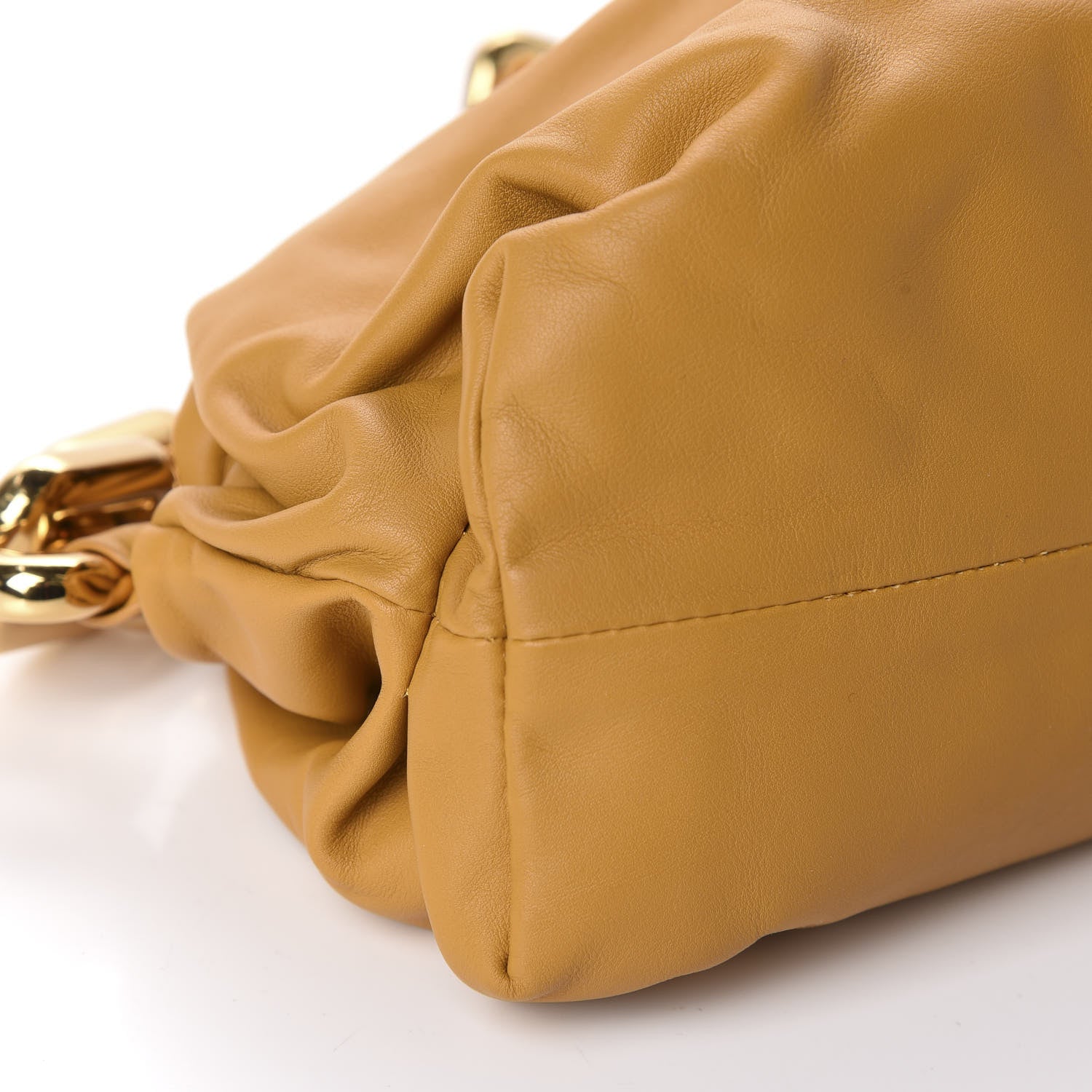 Bottega Veneta Calfskin The Pouch Chain Ocra 6 of 10