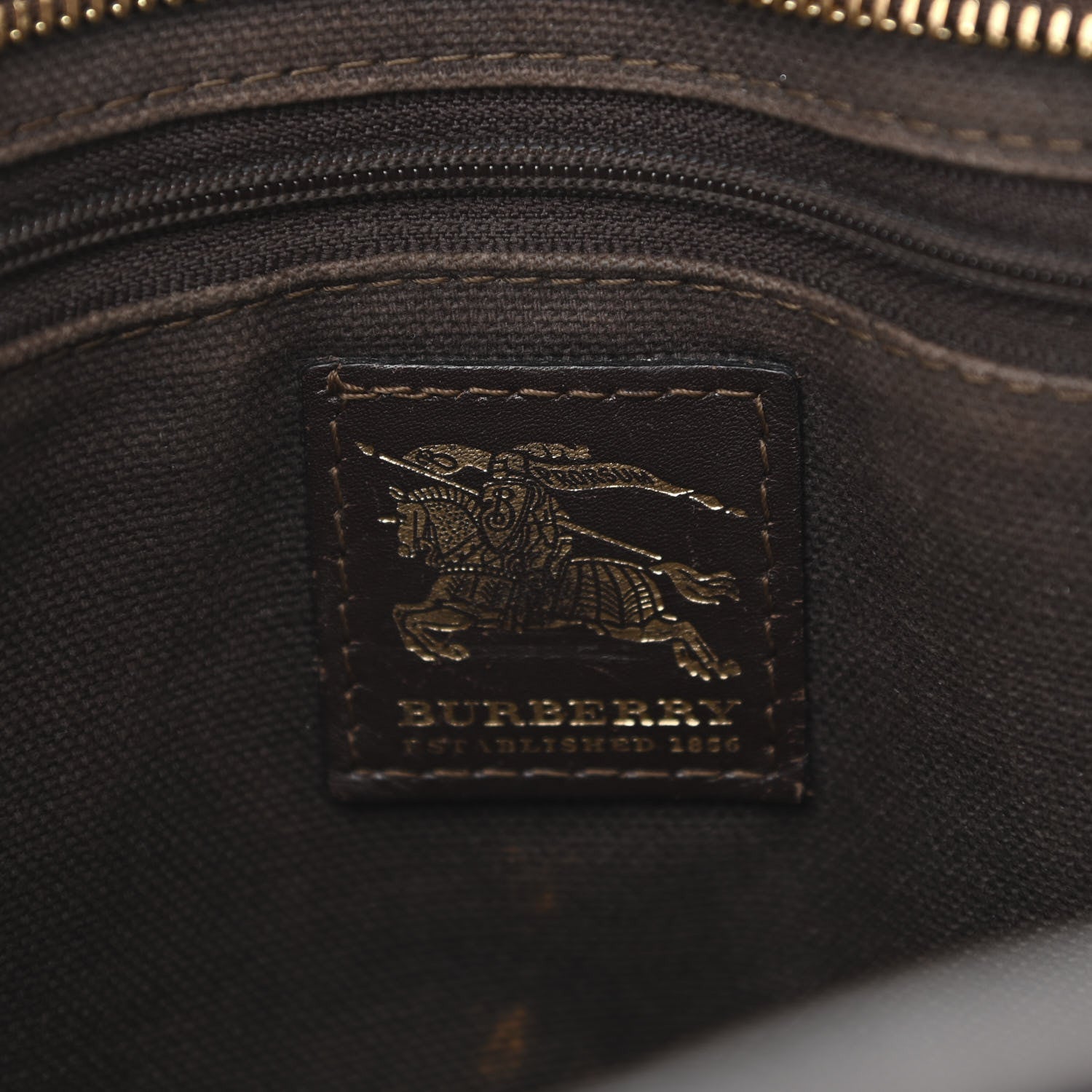 Burberry Haymarket Check Medium Regent Tote Chocolate 6 of 23