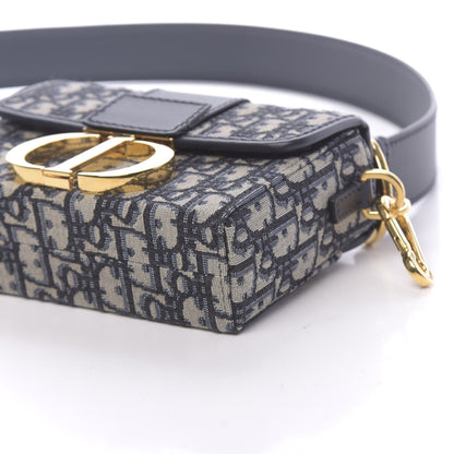Christian Dior Oblique 30 Montaigne Box Bag Blue 9 of 10