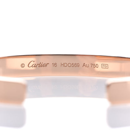 Cartier 18K Pink Gold LOVE Cuff Bracelet 16 4 of 5
