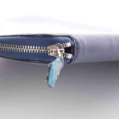 Hermes Epsom E-Zip iPad Notebook Cover Bleu 12 of 12