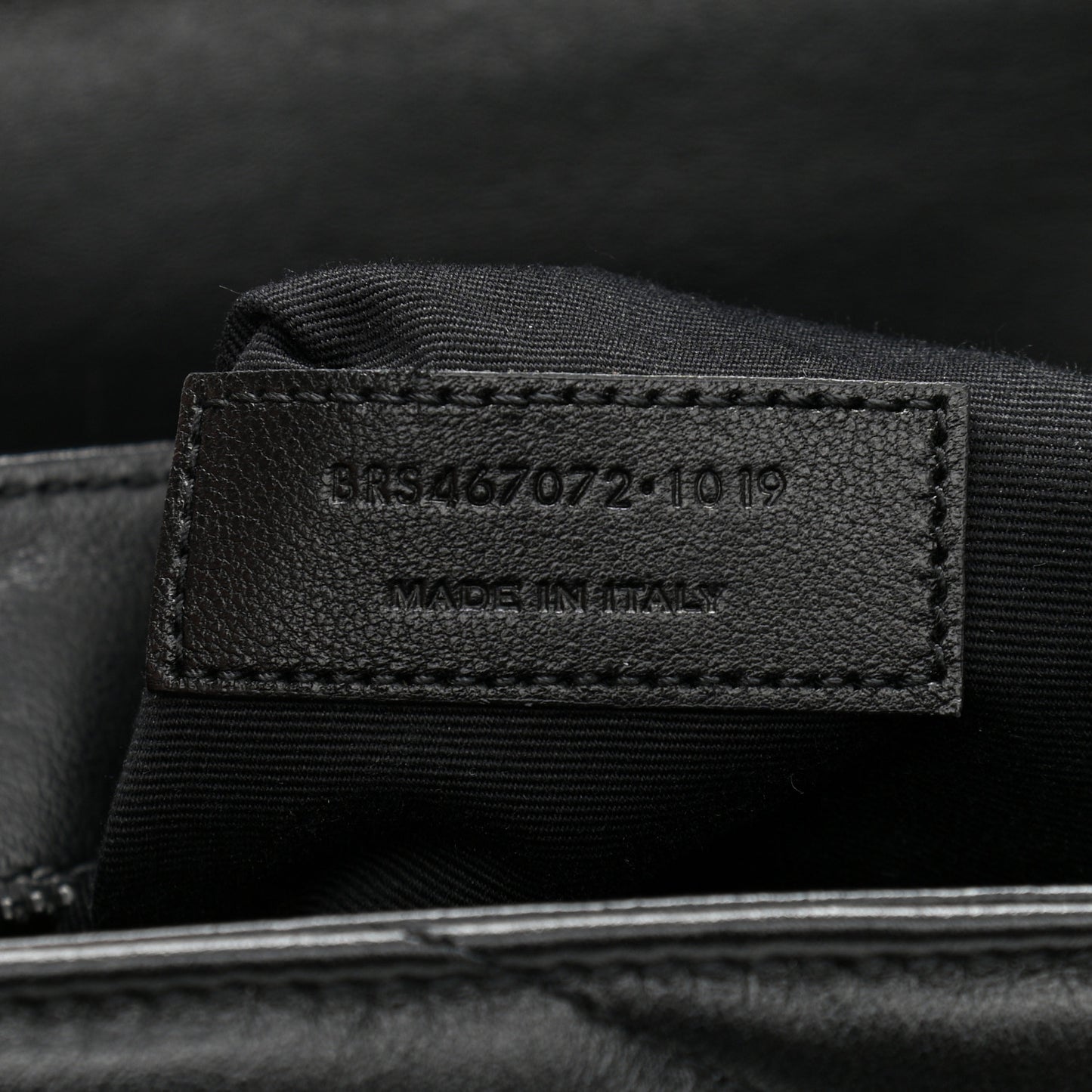 Calfskin Y Quilted Monogram Toy Loulou Crossbody Bag Black