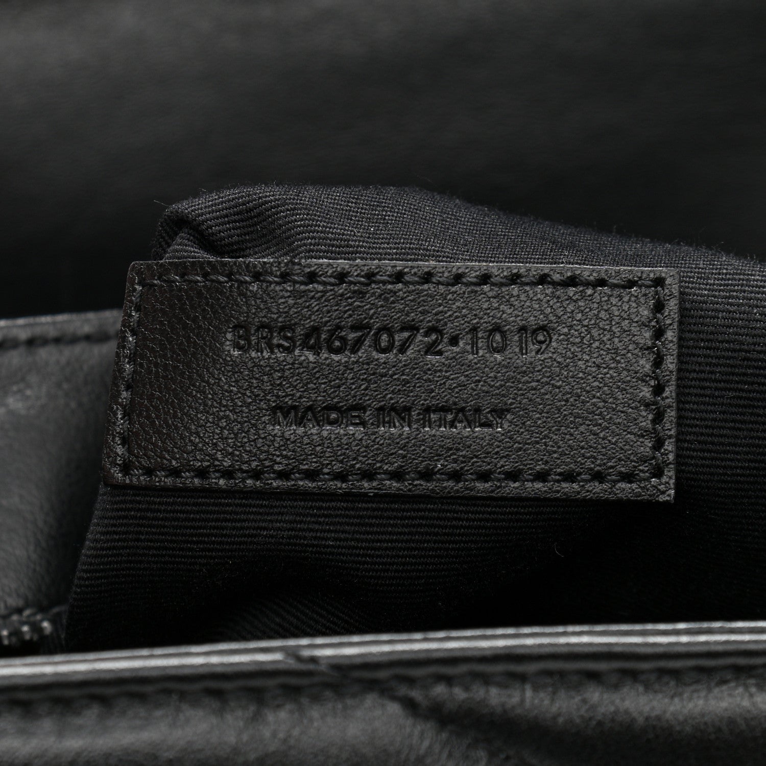 Saint Laurent Calfskin Y Quilted Monogram Toy Loulou Crossbody Bag Black 8 of 12