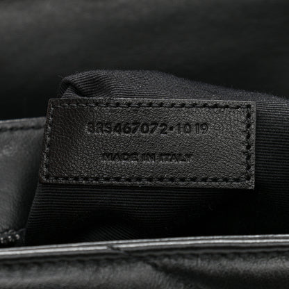 Saint Laurent Calfskin Y Quilted Monogram Toy Loulou Crossbody Bag Black 8 of 12