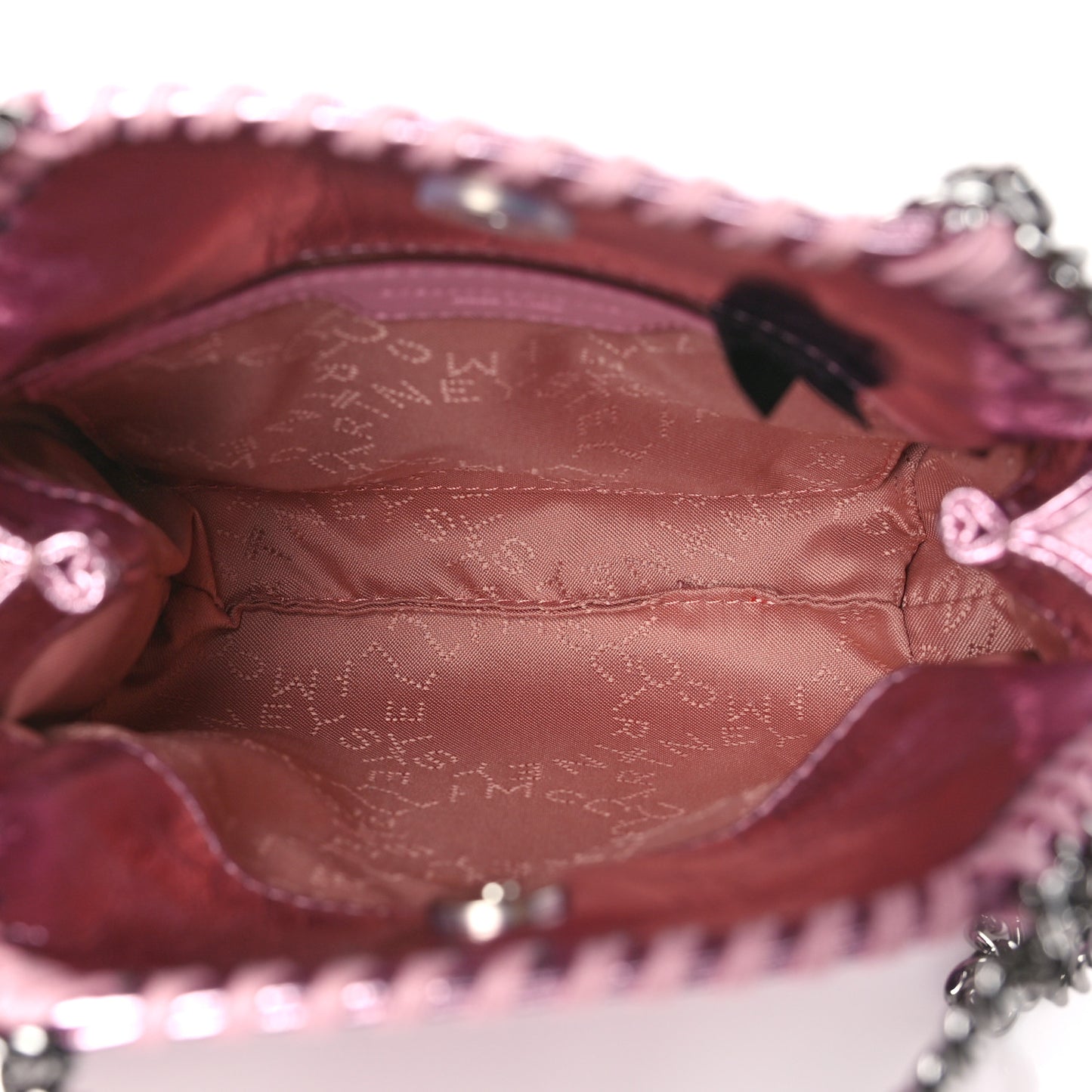 Metallic Eco Alter Nappa Tiny Falabella Tote Pink