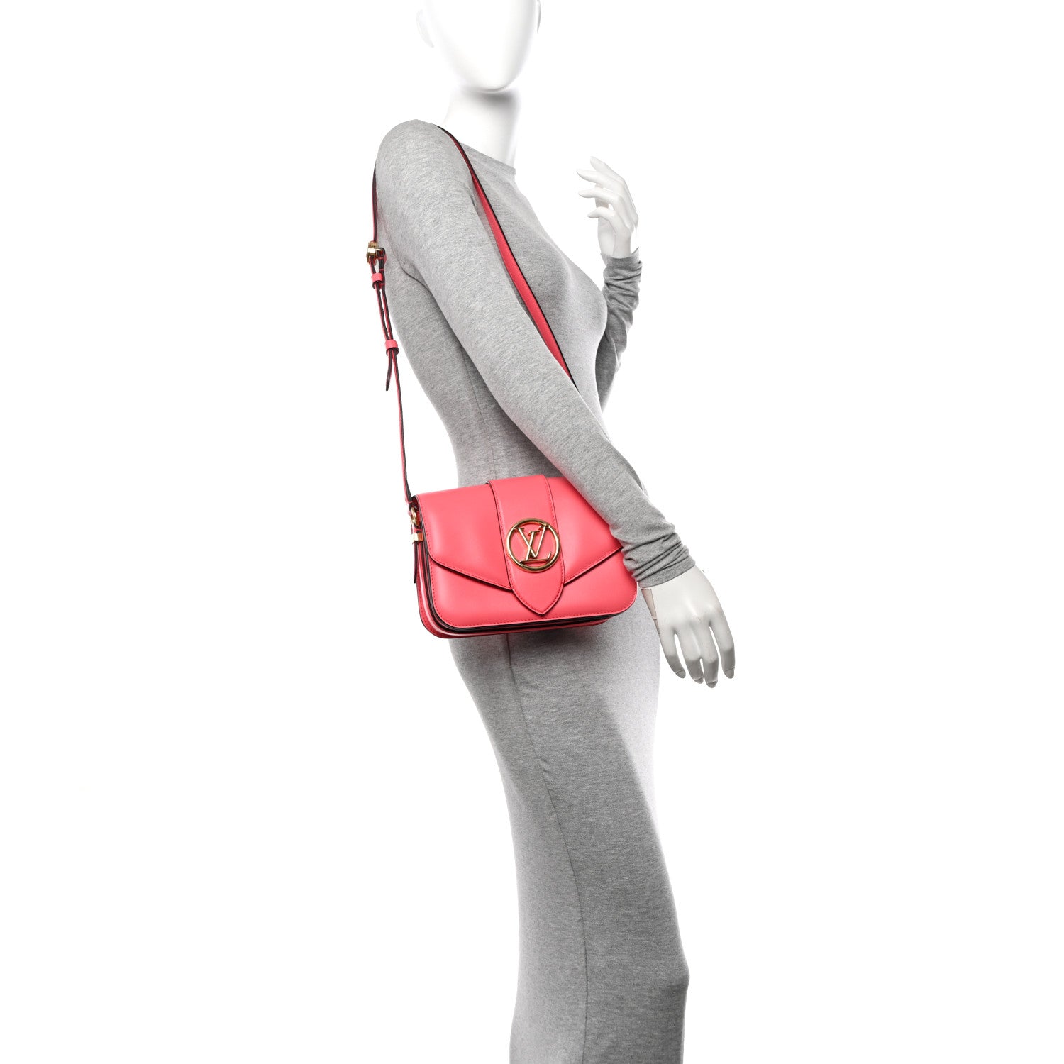 Louis Vuitton Smooth Calfskin LV Pont 9 Dahlia 3 of 9