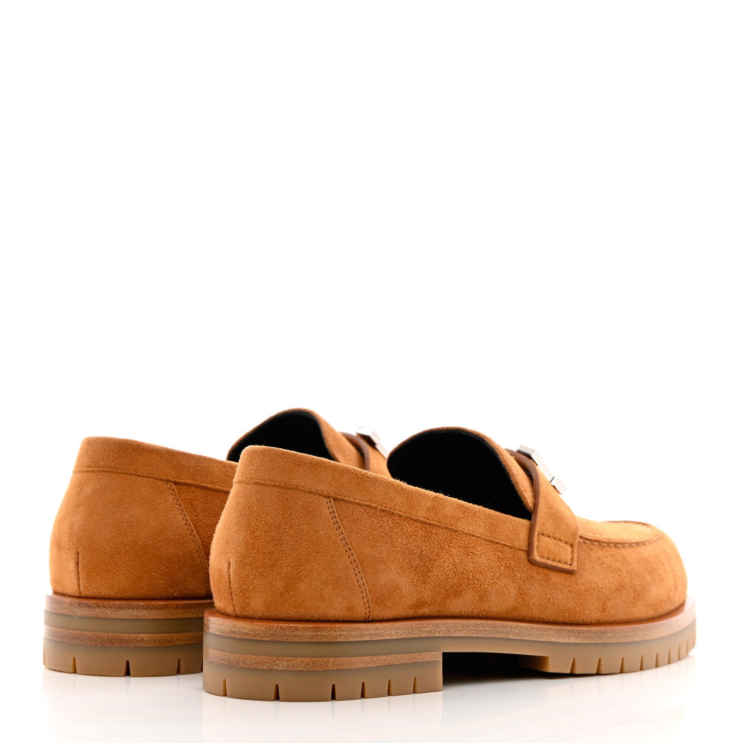 Suede Goatskin Womens Faubourg Loafers 35 Naturel