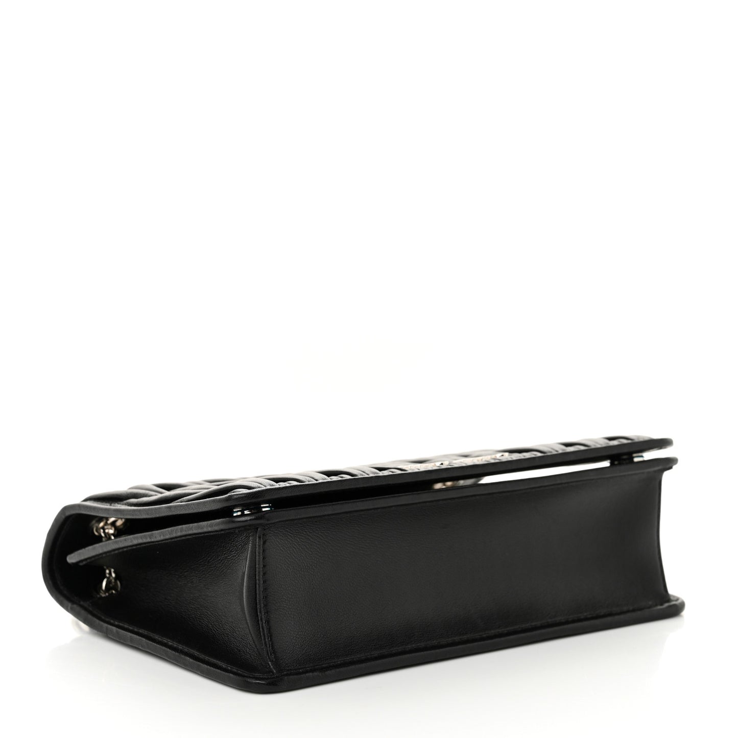 Nappa Matelasse Crystal Mini Chain Bag Black