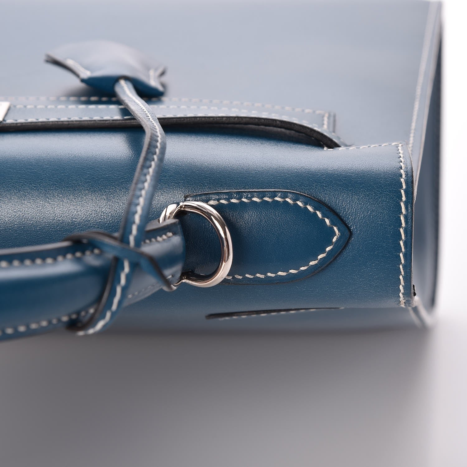 Hermes Tadelakt Kelly Sellier 32 Bleu Thalassa 30 of 33