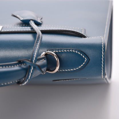 Hermes Tadelakt Kelly Sellier 32 Bleu Thalassa 30 of 33