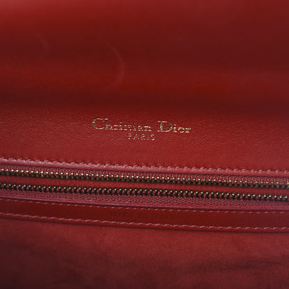 Christian Dior Calfskin Studded Medium Diorama Flap Bag Red 6 of 9