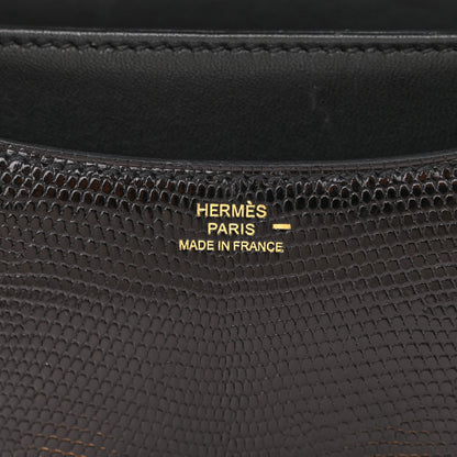 Hermes Lizard Constance 18 Black 6 of 11