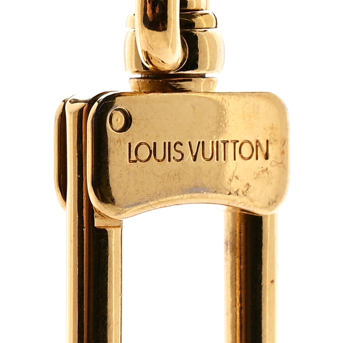 Metal Pochette Extender Key Ring Chain Gold
