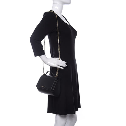 Givenchy Textured Calfskin Mini Pandora Box Chain Crossbody Bag Black 2 of 10