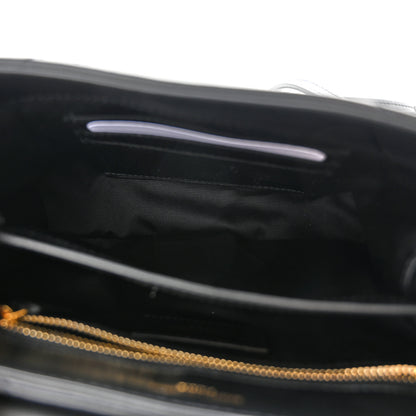 Saint Laurent Calfskin Y Quilted Monogram Toy Loulou Crossbody Bag Black 5 of 11