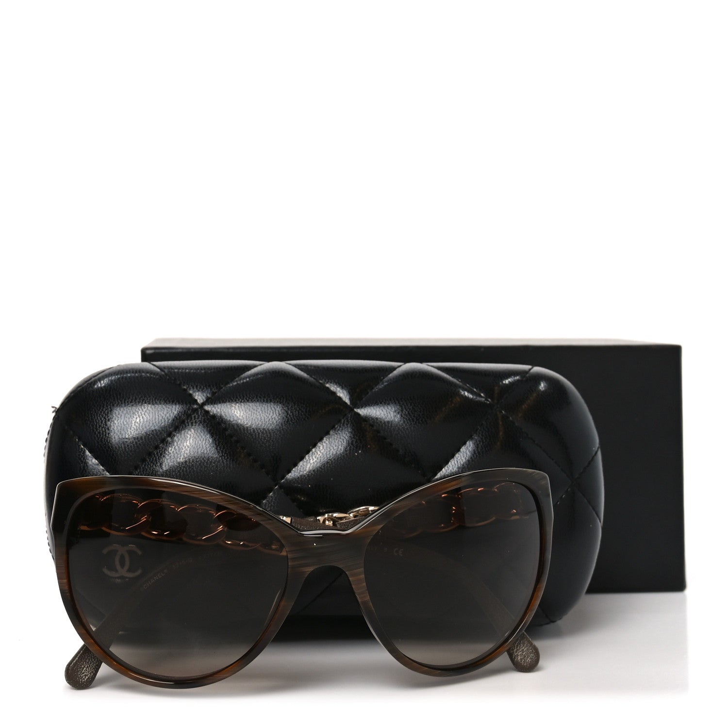 Chanel Acetate CC Chain Sunglasses 5215Q Brown 7 of 7