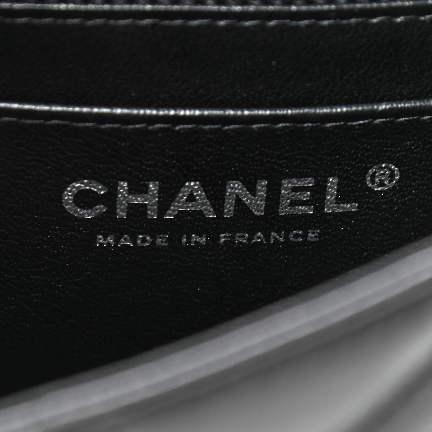 Chanel Lambskin Chevron Quilted Mini Square Flap So Black 8 of 9