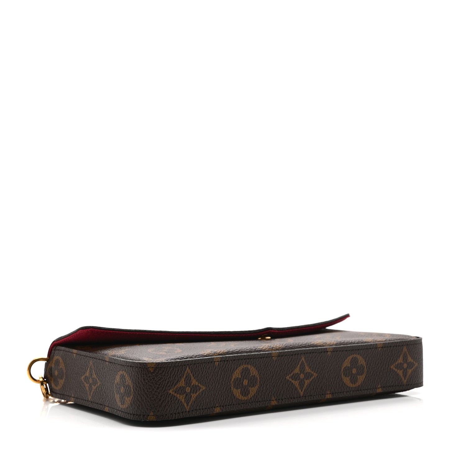 Monogram Pochette Felicie Chain Wallet Fuchsia