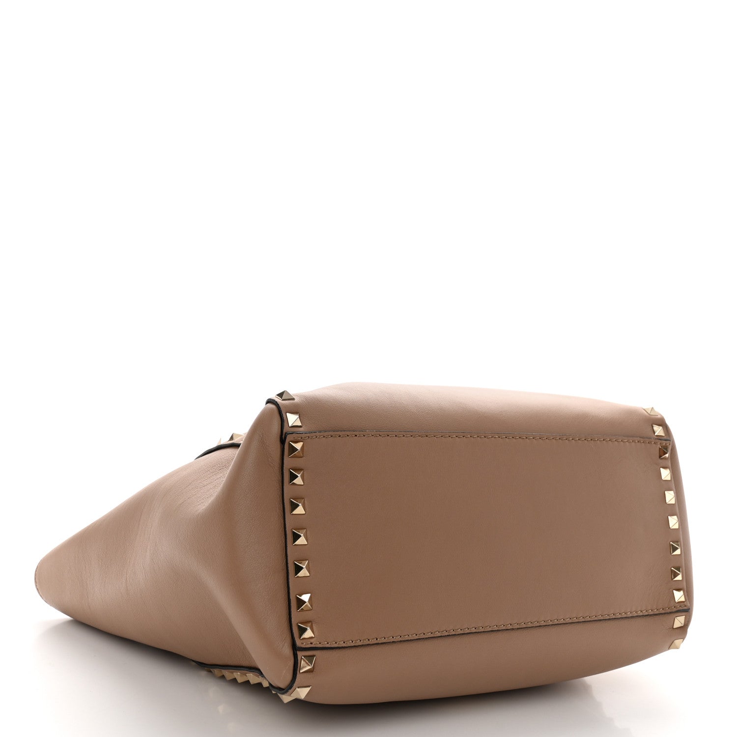 Valentino Garavani Vitello Rockstud Double Handle Tote Poudre 4 of 10