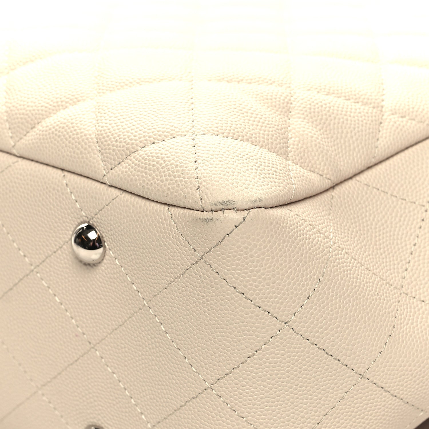 Chanel Caviar Quilted Large Classic Shopping Tote Light Beige 12 of 14