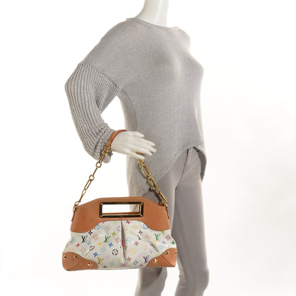Louis Vuitton Monogram Multicolor Judy MM White 2 of 12