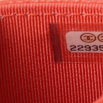 Chanel Caviar Quilted Flap Card Holder Red 8 of 9