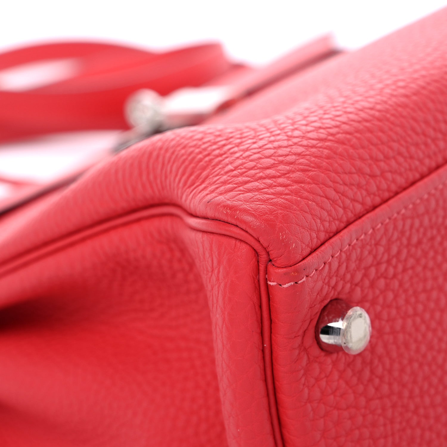 Hermes Togo Kelly Retourne 32 Rouge Pivoine 8 of 12