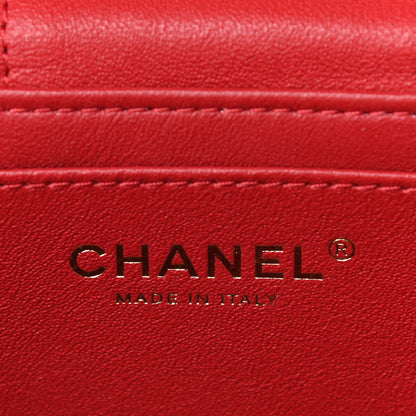 Chanel Lambskin Quilted Trendy Vanity Case Red 6 of 11