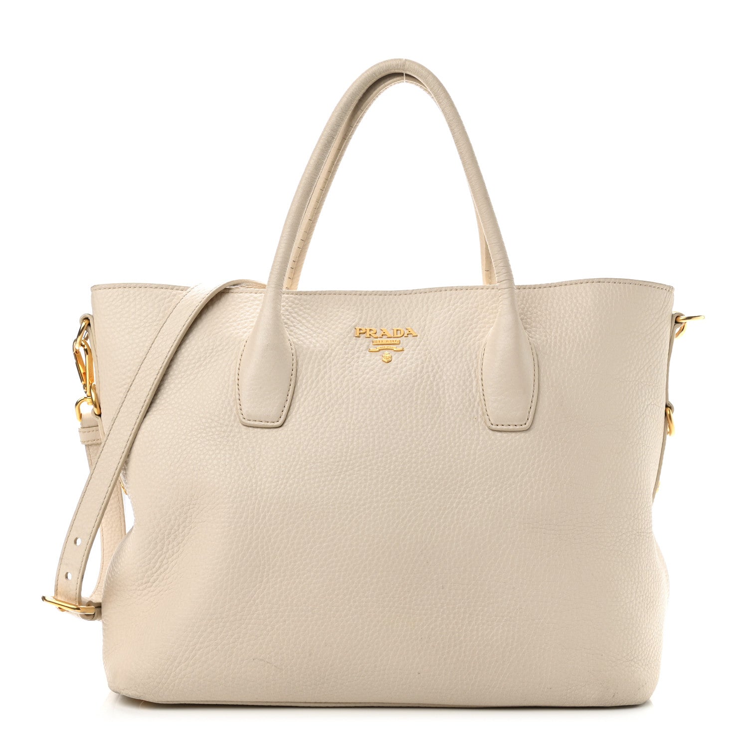 Prada Vitello Daino Tote Talco 1 of 23