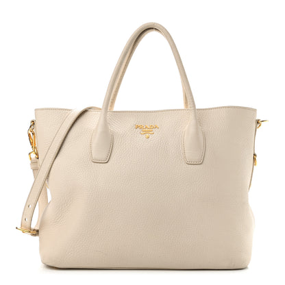 Prada Vitello Daino Tote Talco 1 of 23