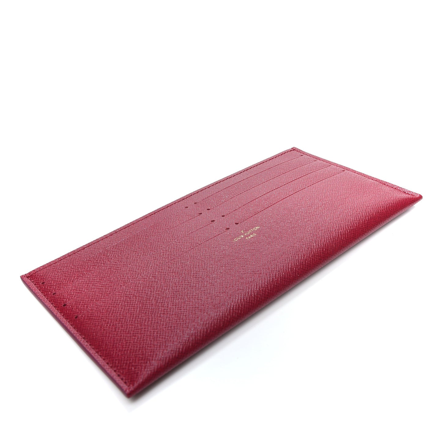 Calfskin Felicie Card Holder Insert Fuchsia