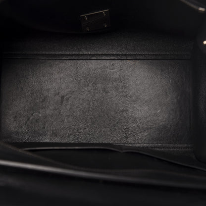 Celine Drummed Calfskin Suede Small Trapeze Black 6 of 13