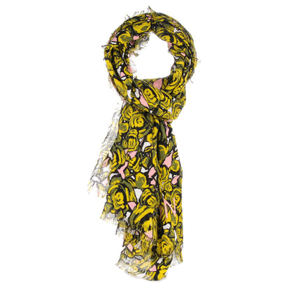 Louis Vuitton Wool Silk Cashmere Rock N Roses Stole 1 of 4