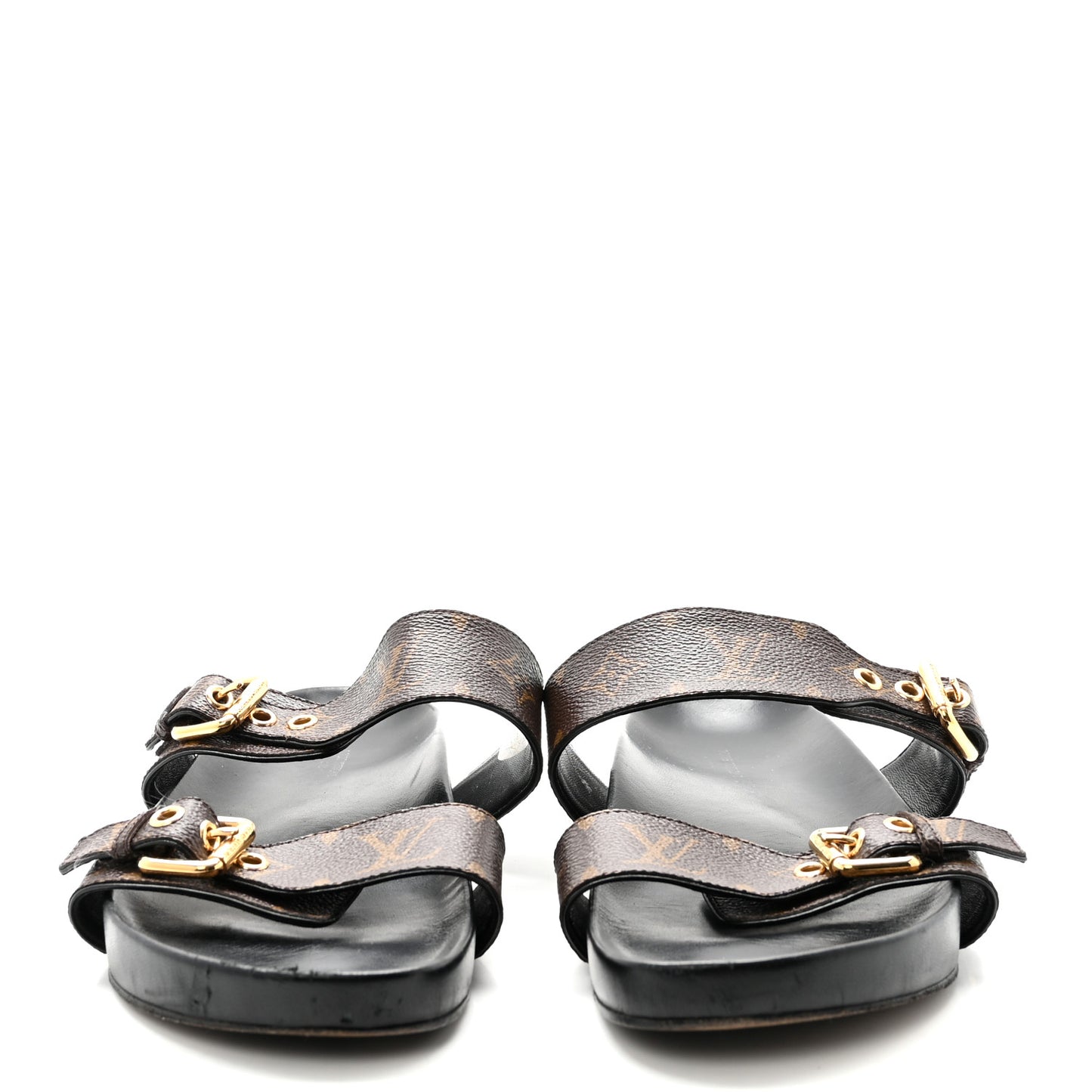 Monogram Bom Dia Mule Sandals 40 Black