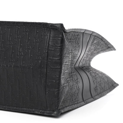 Christian Dior Oblique Calfskin Embossed Large Book Tote Black 10 of 10