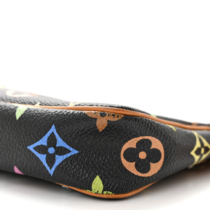 Louis Vuitton LOUIS VUITTON Monogram Multicolor Pochette Accessories Black 8 of 10