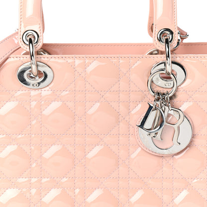 Christian Dior Patent Cannage Large Lady Dior Light Pink 7 of 9