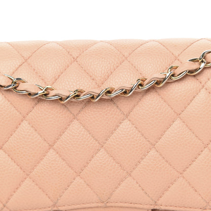Chanel Caviar Quilted Medium Double Flap Beige 11 of 17