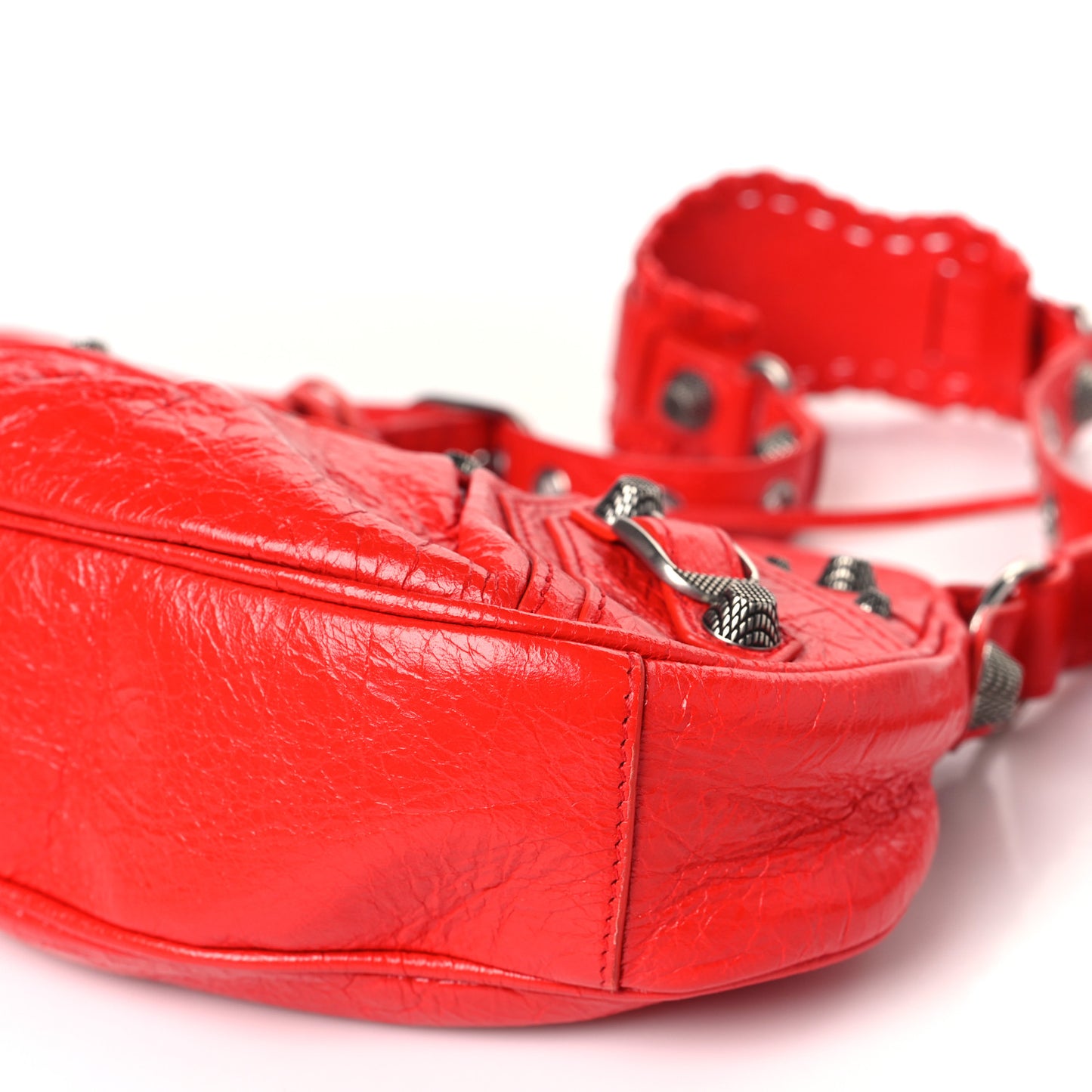 Agneau Arena Le Cagole Shoulder Bag XS Tomato Red