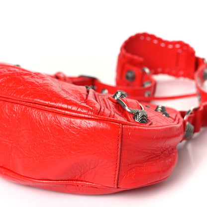 Balenciaga Agneau Arena Le Cagole Shoulder Bag XS Tomato Red 9 of 9