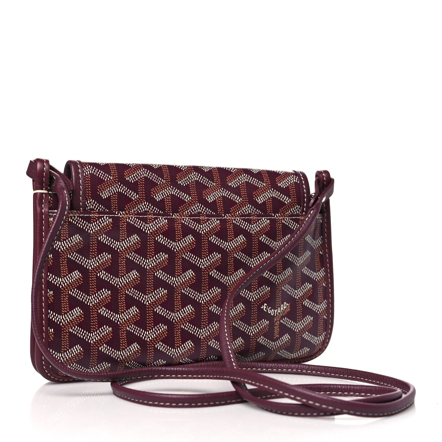 Goyard Goyardine Plumet Wallet Clutch Burgundy 3 of 9