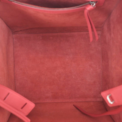 Celine Supple Calfskin Medium Phantom Luggage Vermillion 7 of 10