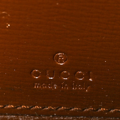 Gucci GG Supreme Monogram Azalea Calfskin Horsebit 1955 Zip Around ID Card Case Wallet Beige Ebony Brown Sugar 6 of 7