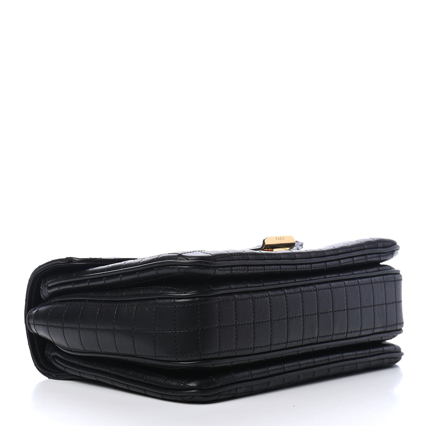 Calfskin Quilted Medium C Bag Black