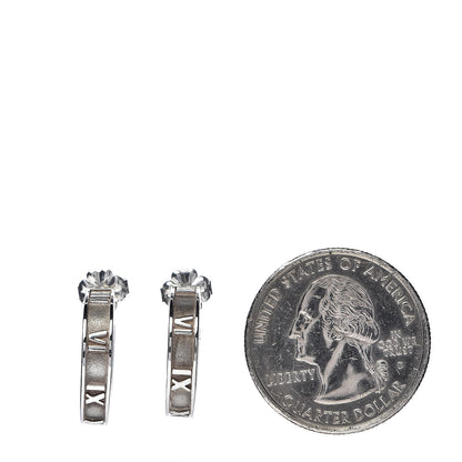Tiffany Sterling Silver Atlas Hoop Earrings 2 of 5