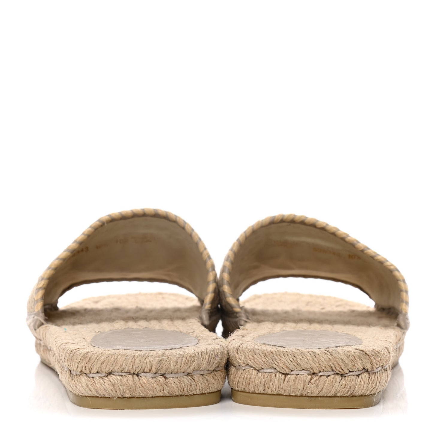 Juta Nappa GG Mens Slide Sandals 10.5 Natural Oatmeal