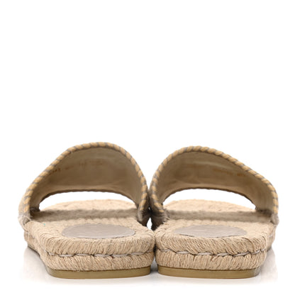 Gucci Juta Nappa GG Mens Slide Sandals 10.5 Natural Oatmeal 6 of 14