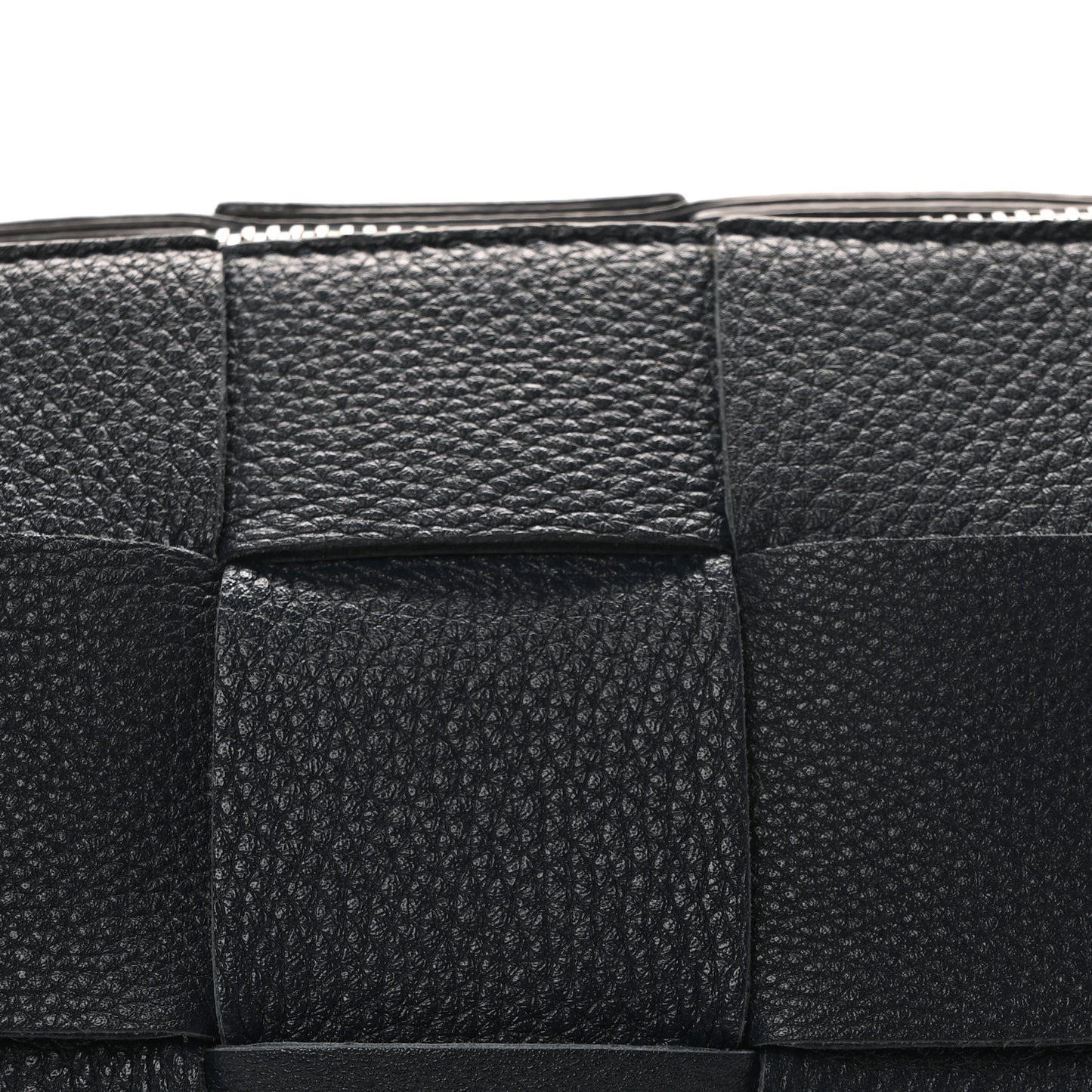 Grained Calfskin Maxi Intrecciato Brick Cassette Bag Deep Blue