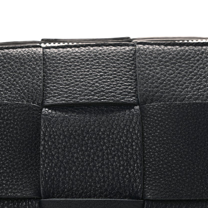 Bottega Veneta Grained Calfskin Maxi Intrecciato Brick Cassette Bag Deep Blue 7 of 9